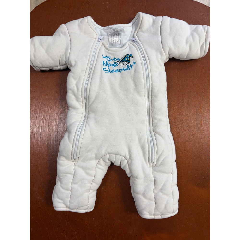 Baby Merlin's Magic Sleepsuit Cream Cotton sleep sack Transition Small 3-6 Month